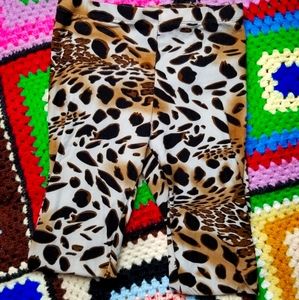 90s Cheetah Print Leggings Size XS